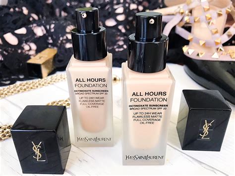 ysl foundation swatches|YSL all hours foundation review.